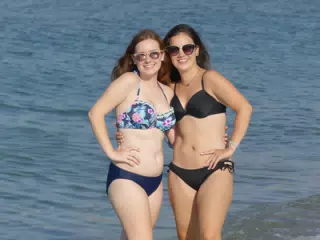 Girls on Beach on Crete