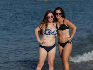 Teens on the Cretan Beach