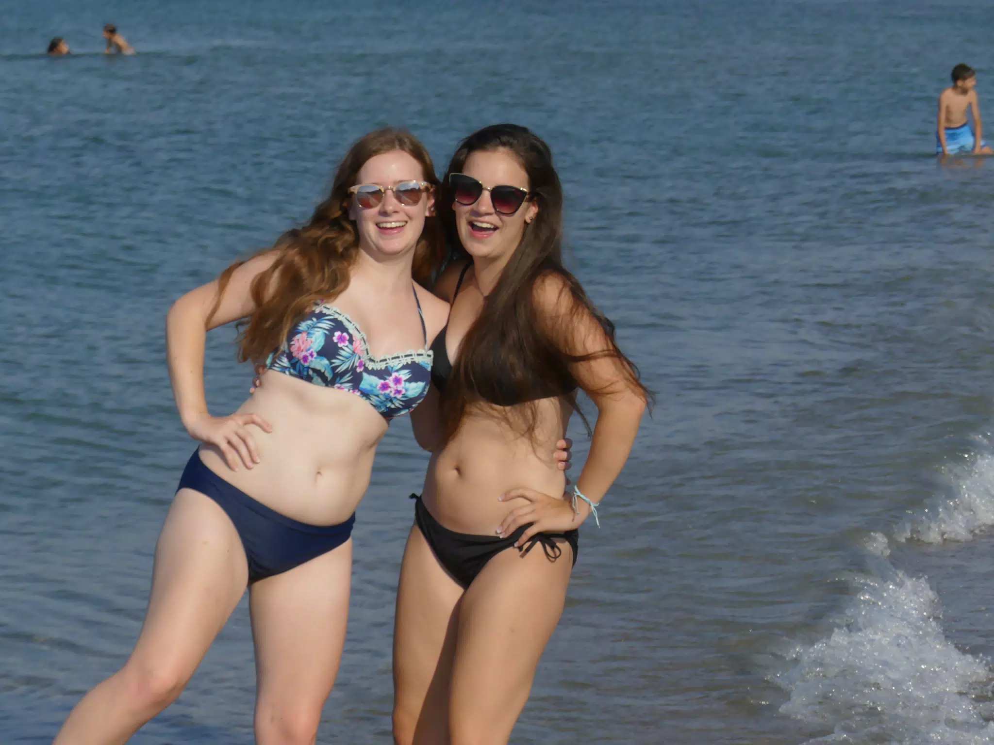 Tipsy Teens on Kolatsos Beach, Aptera, Crete, Greece
