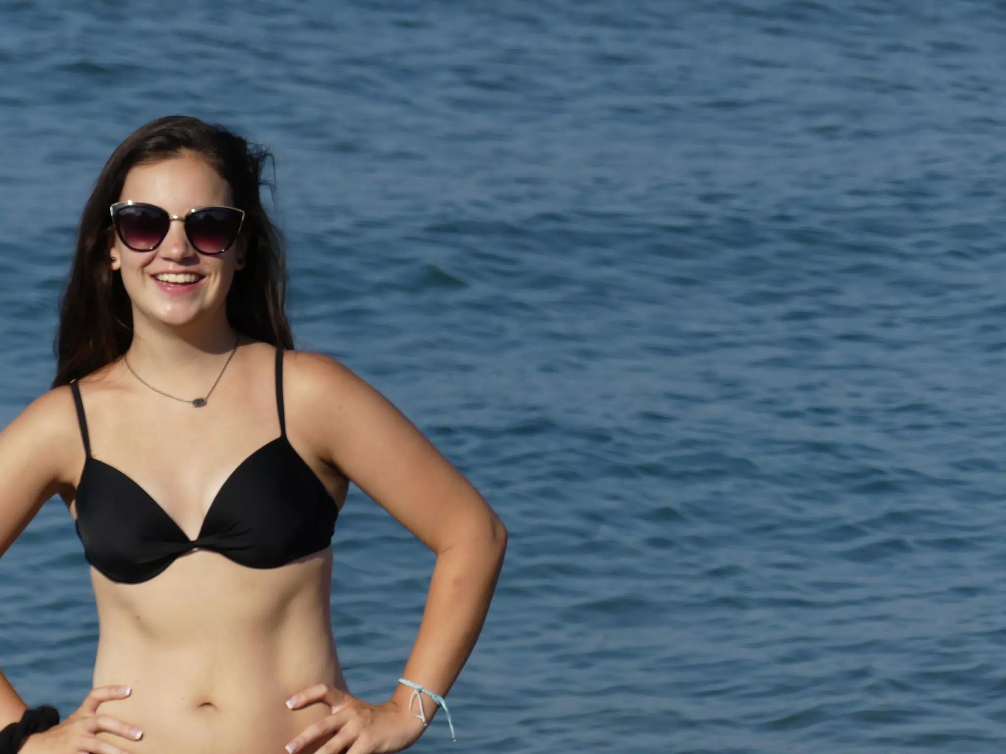 Emily Posing on Beach