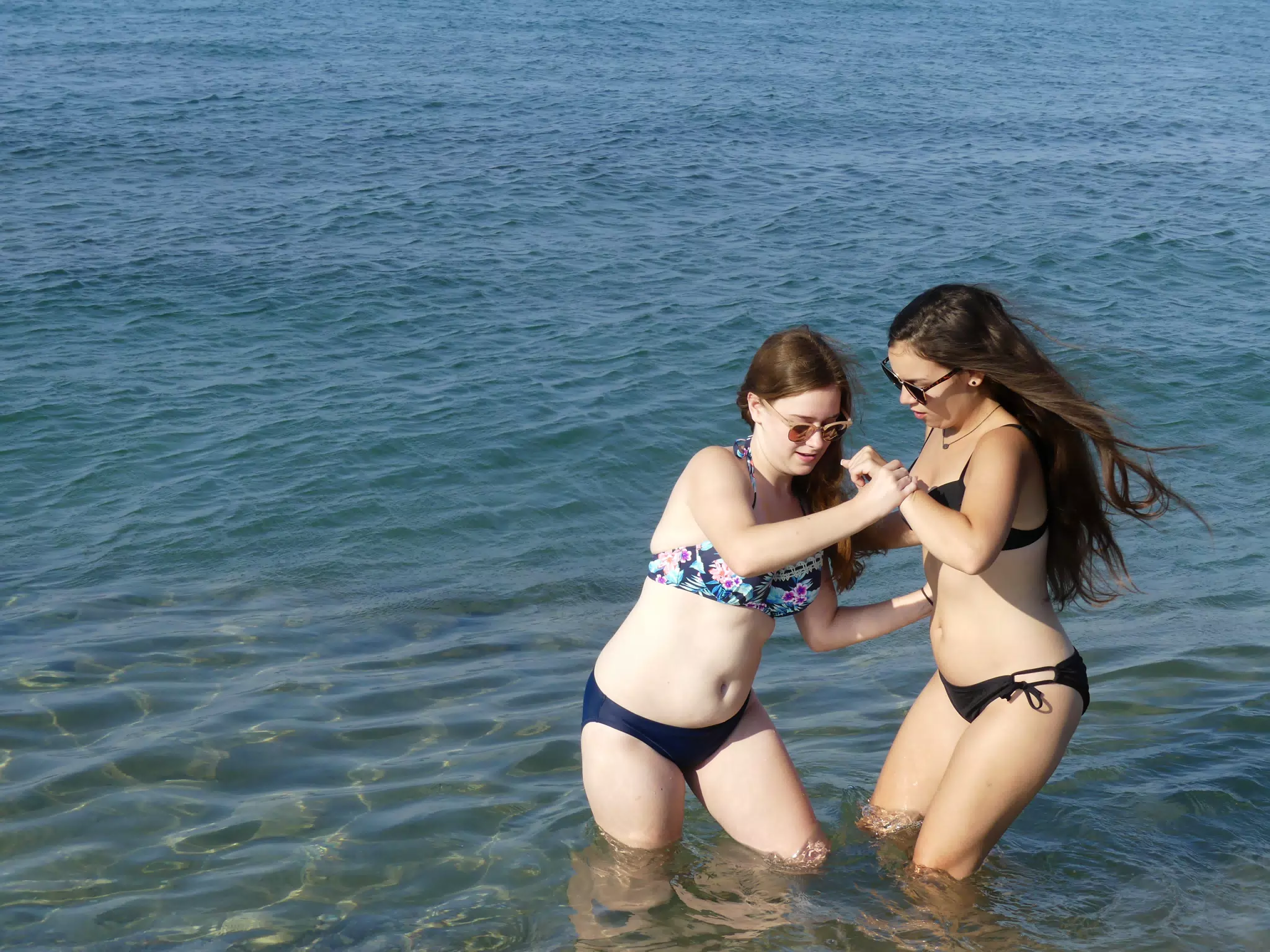 Sisters on Kolatsos Beach
