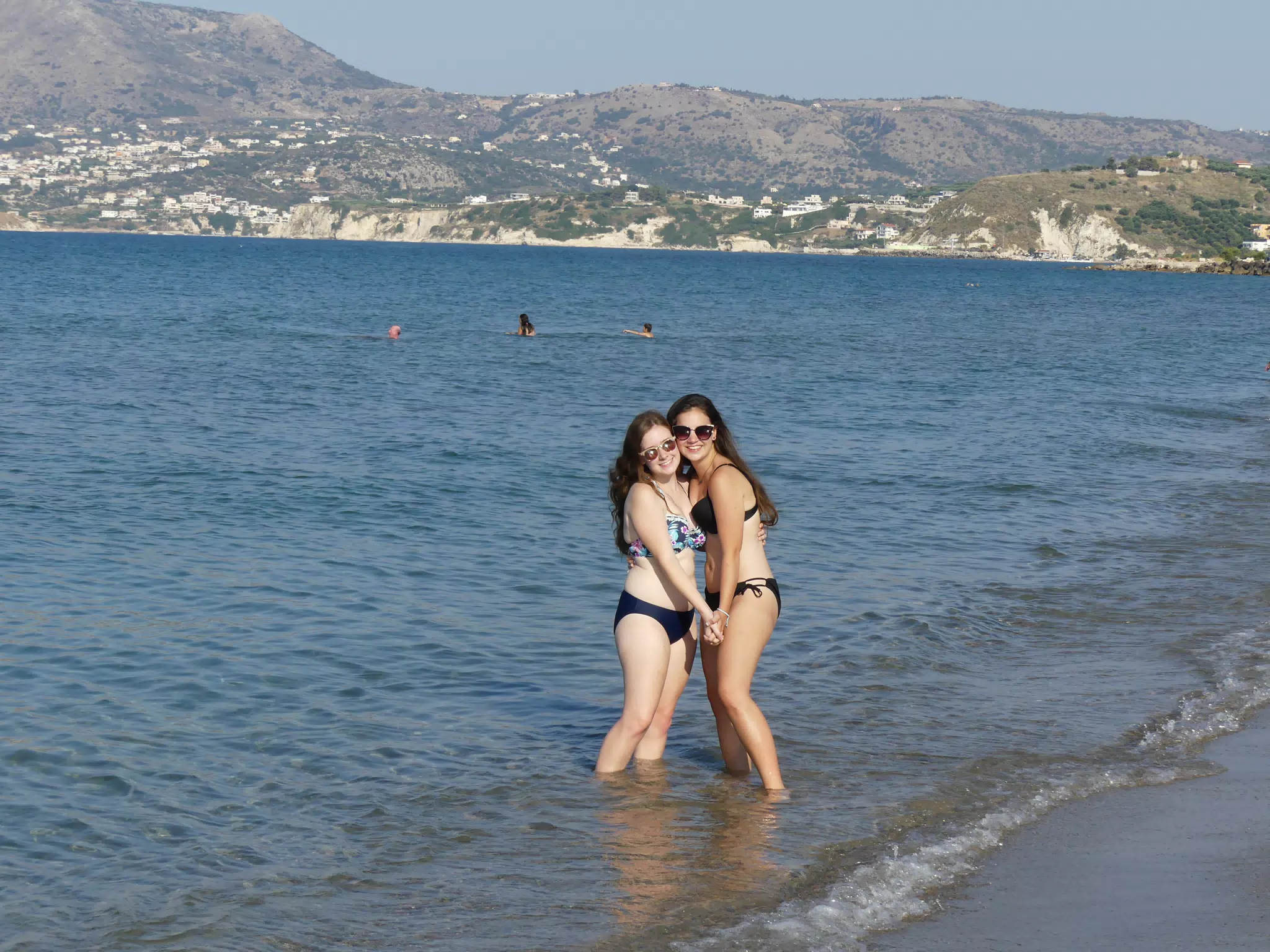 Sisters on the Beach in Greece