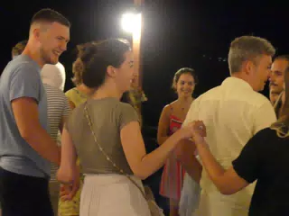 Folk Dancing at the Cretan Corner