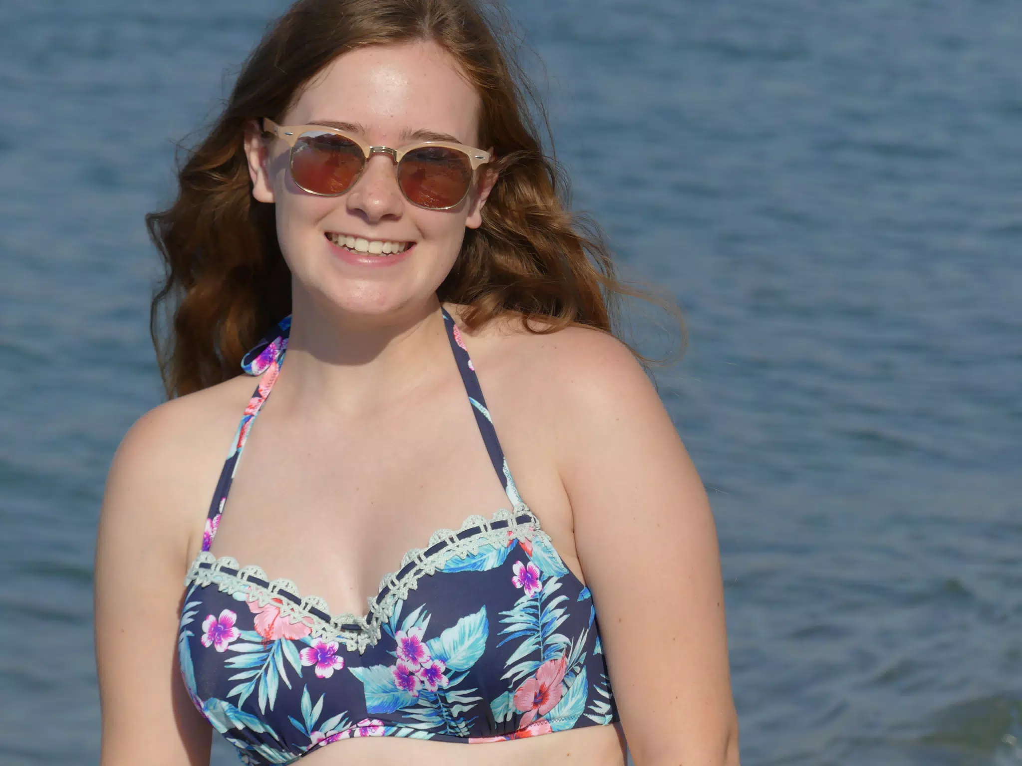 Madeline Posing in the Sea