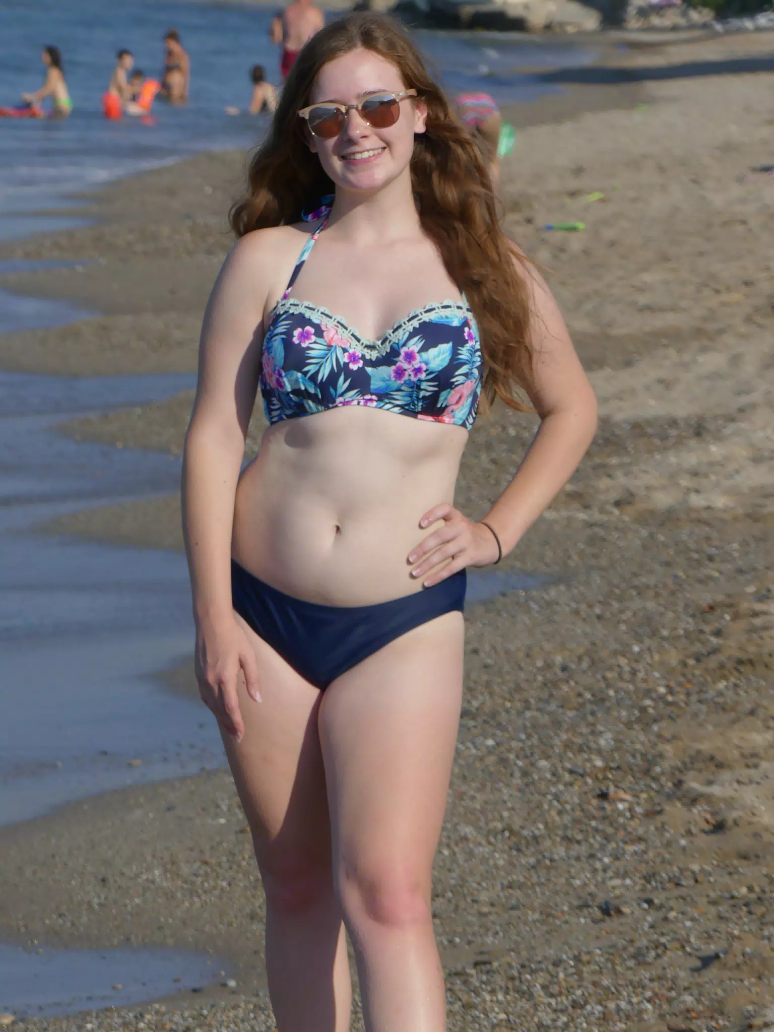 Girl Modeling on Kolatsos Beach, Crete