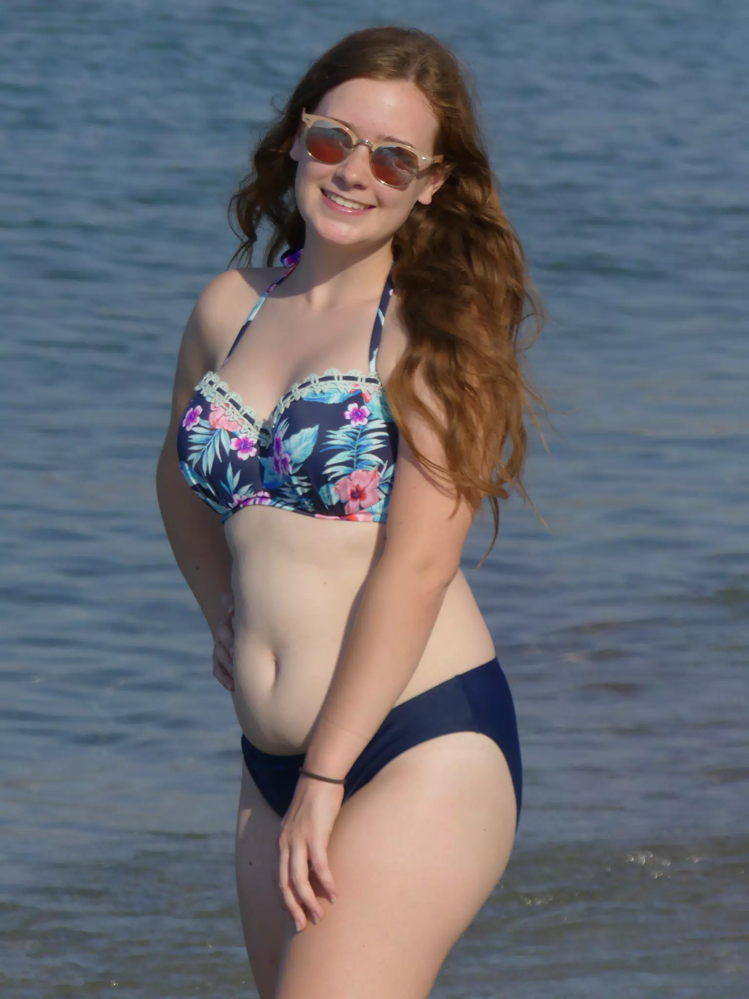 Girl Posing on Greek Beach