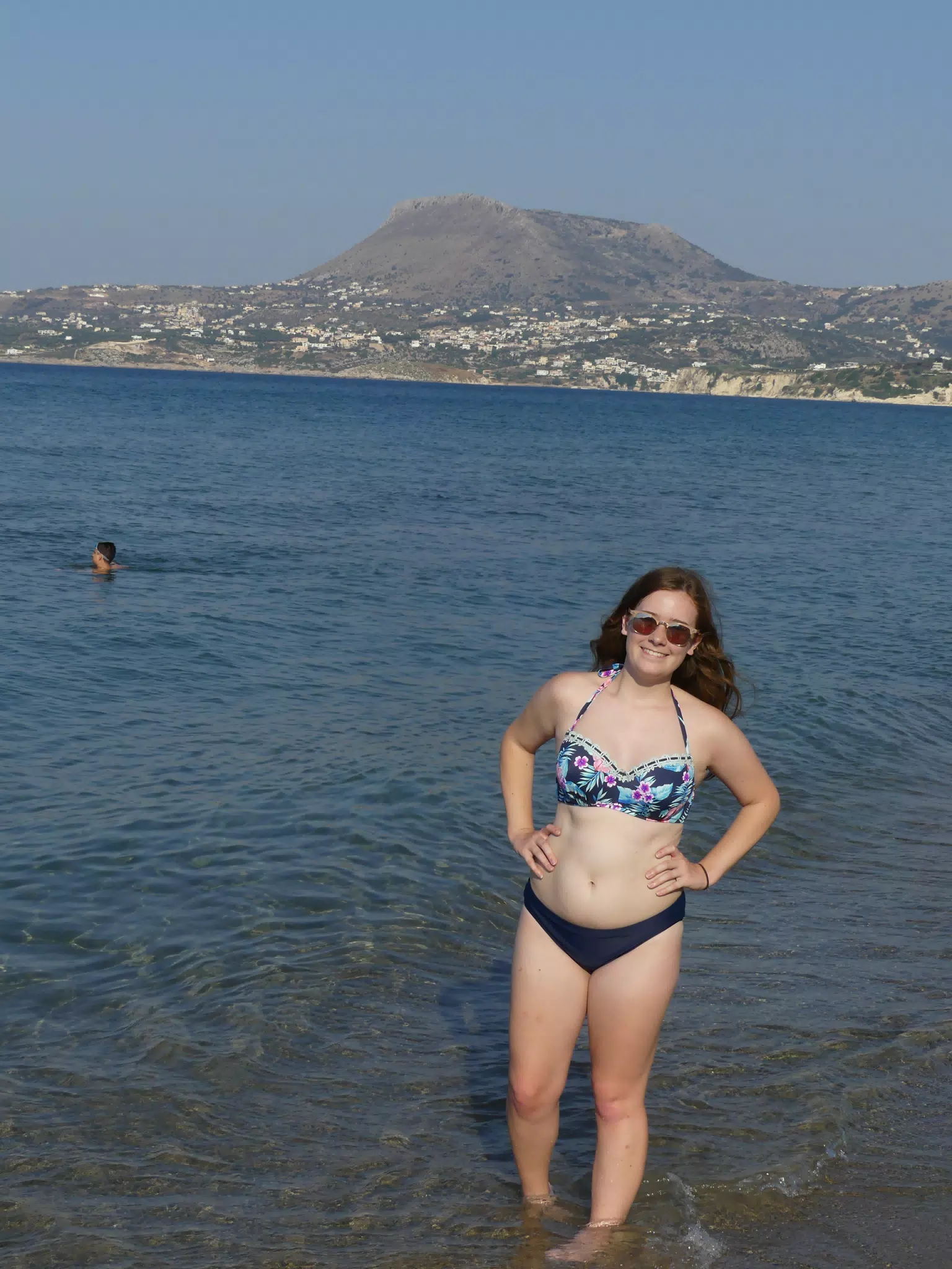 Madeline on Kolatsos Beach, Crete