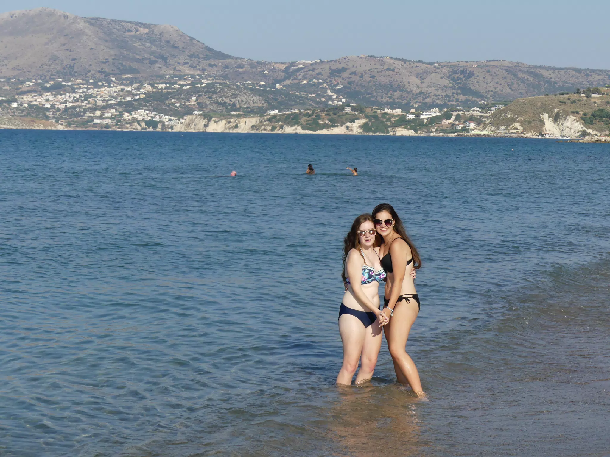 Sisters on Kolatsos Beach, Crete