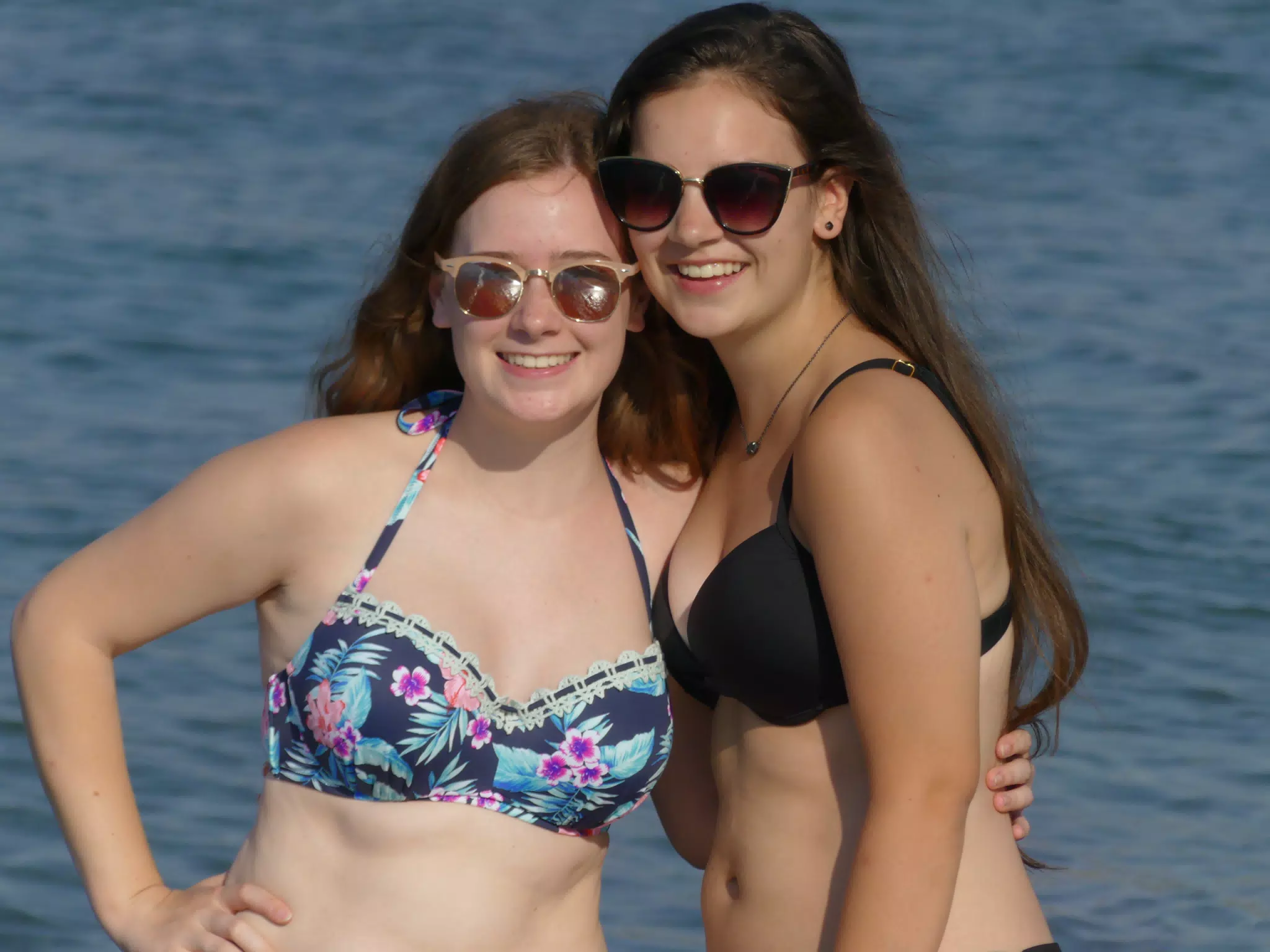 Grice Sisters on Cretan Beach Modeling