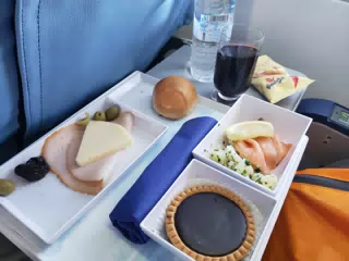 Food on Our Neos Flight to Rome