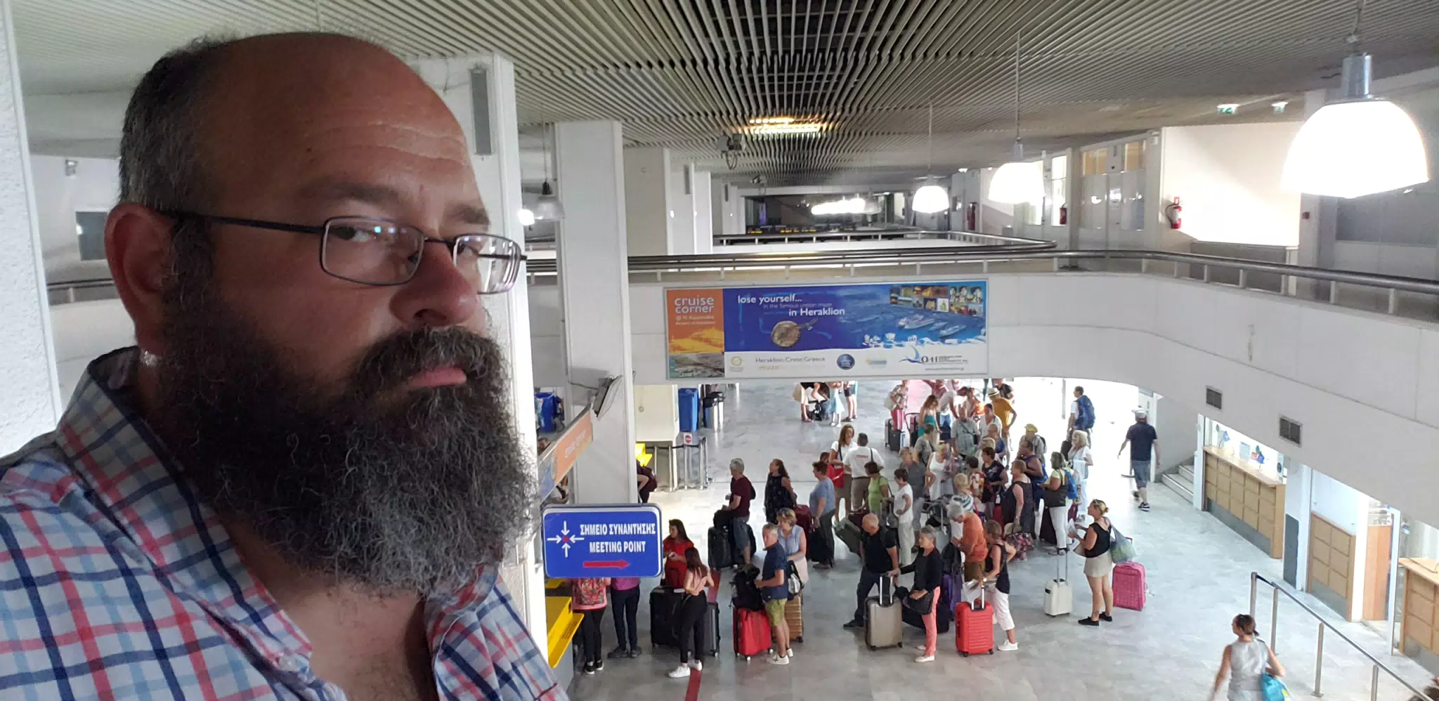 Me at the Heraklion Airport