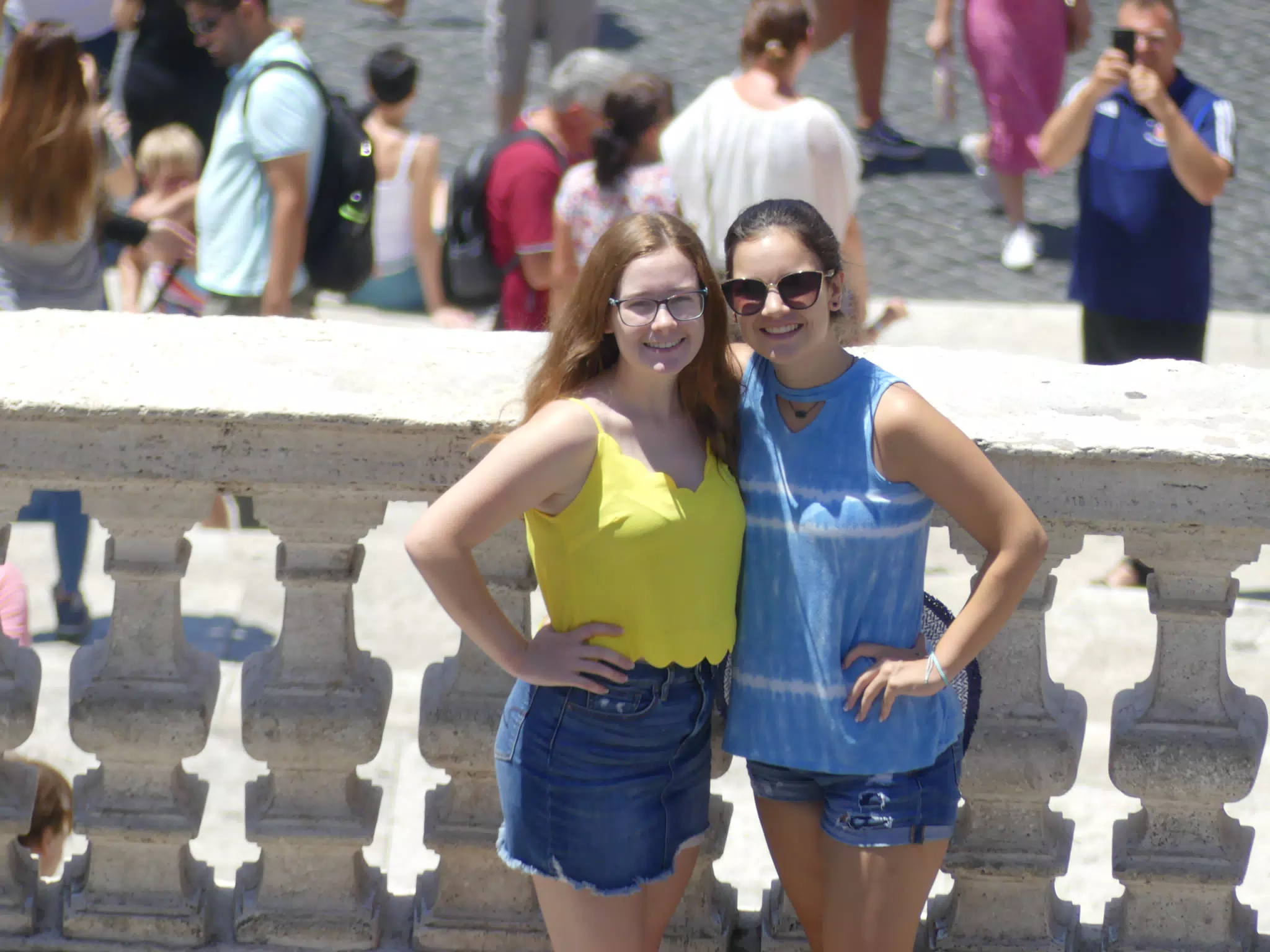 Madeline & Emily on the Spanish Steps