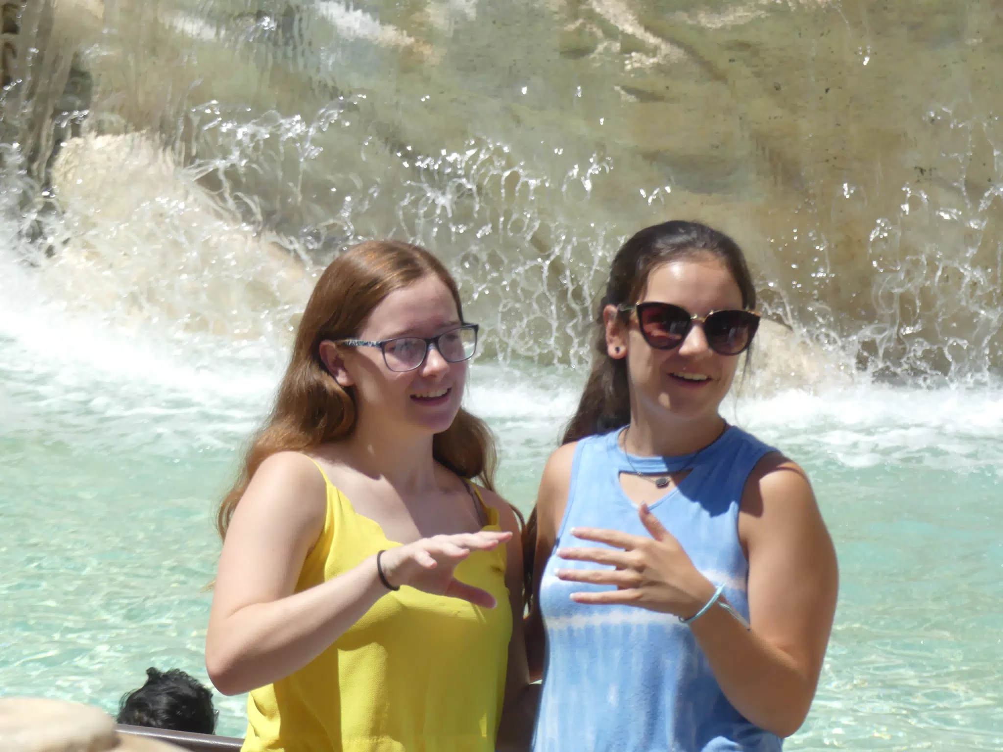 The Girls by a Fountain in Rome