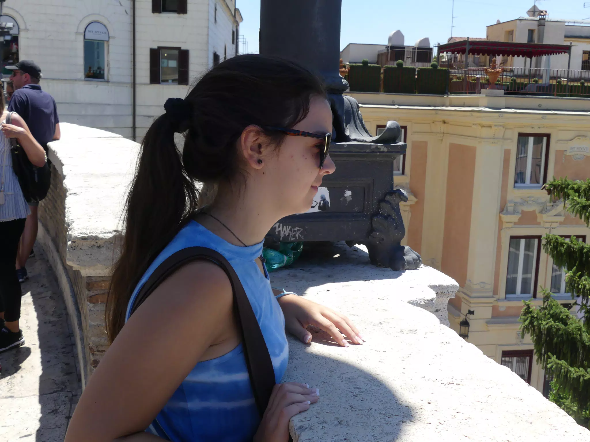 Emily Gazing Down on the Spanish Steps