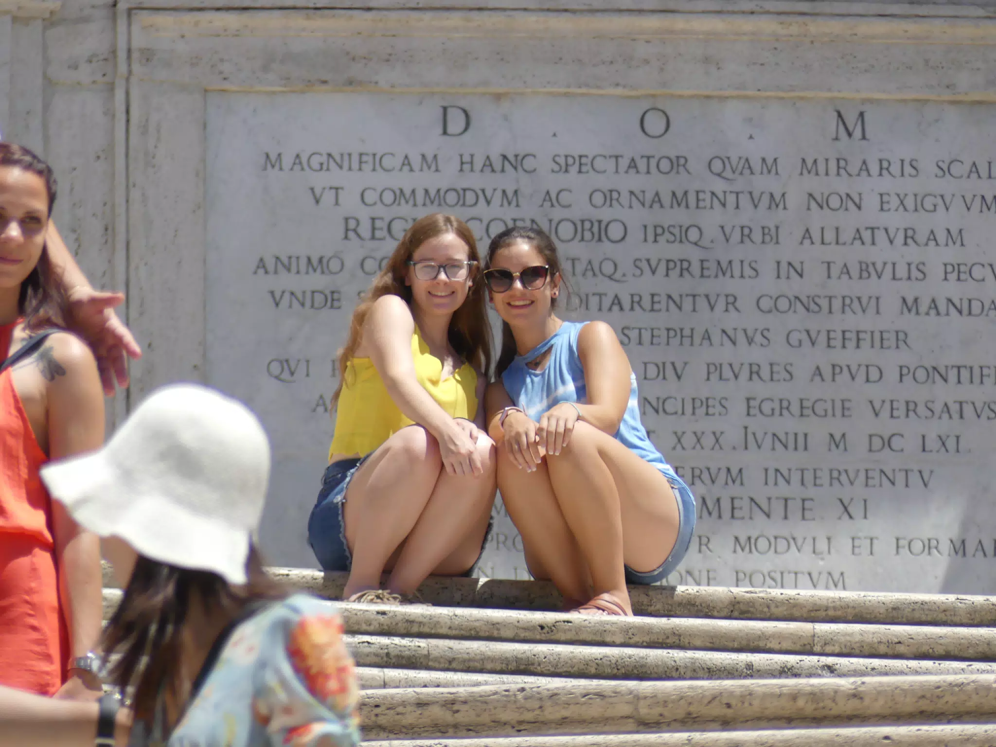 Grice Girls on the Spanish Steps