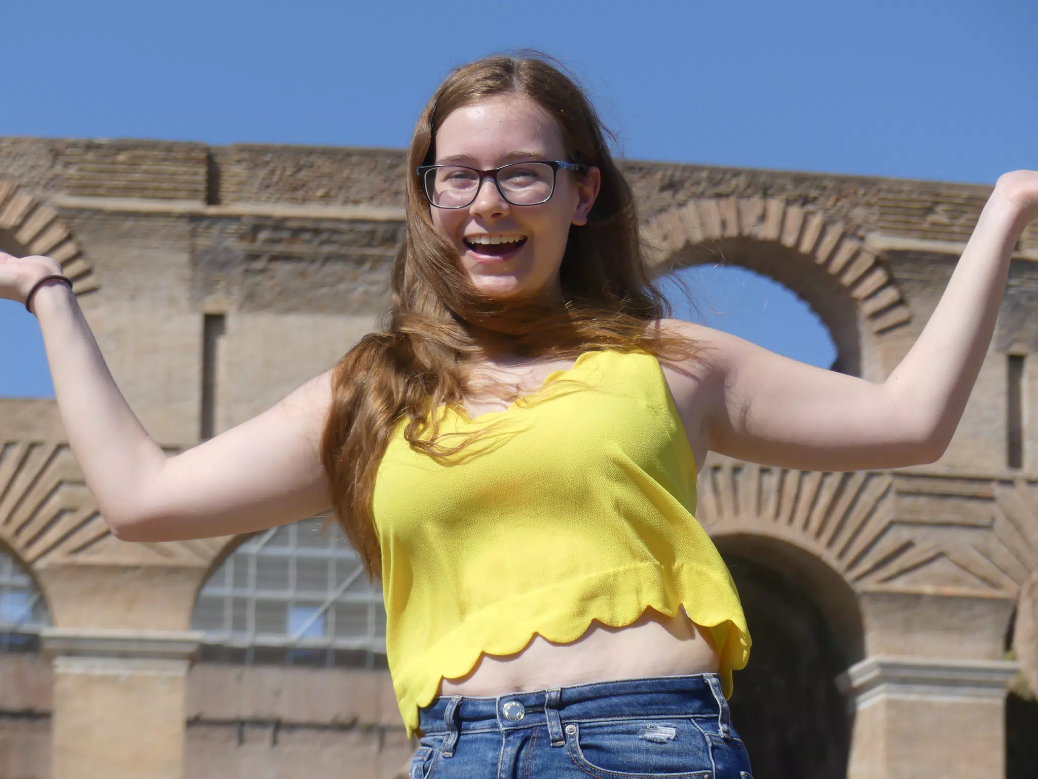 Madeline at the Colosseum