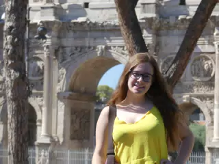 Madeline at the Arch of Titus