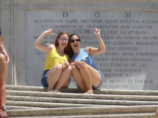 Madeline and Emily in Rome