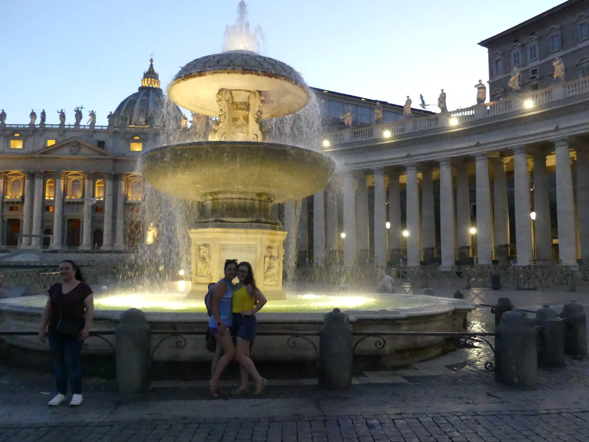 The Girls at the Fountain in Vatican City