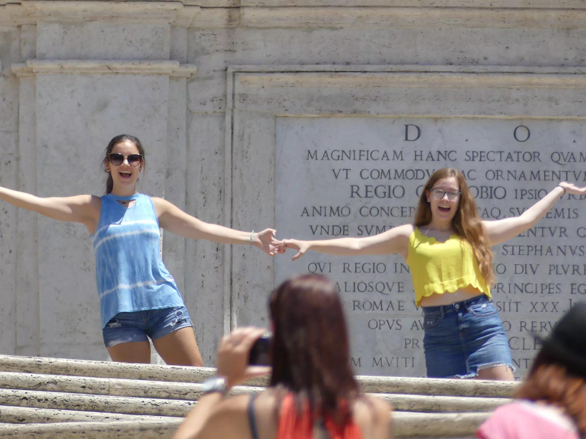 Sisters on the Spanish Steps