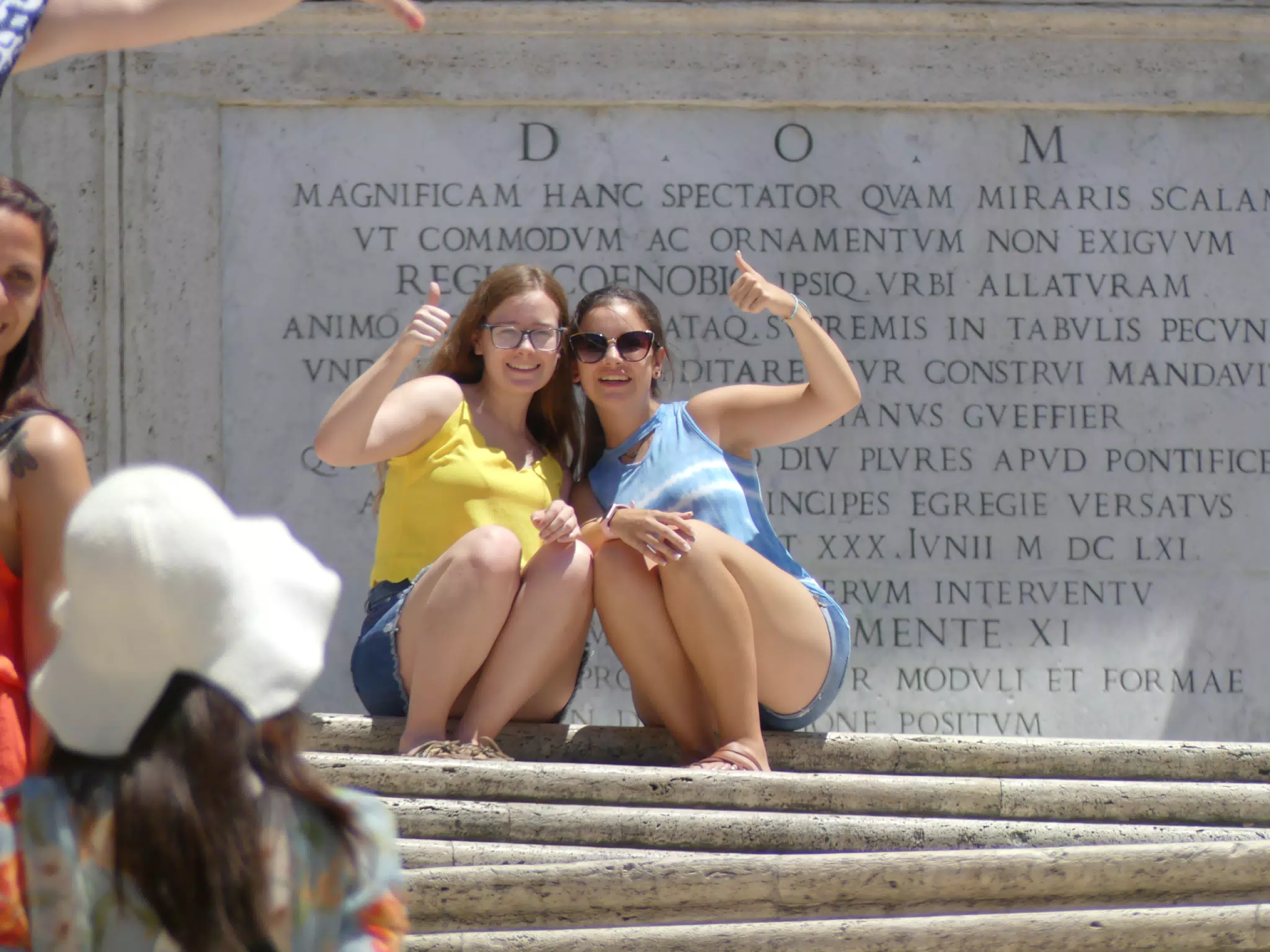 Sisters on the Spanish Steps