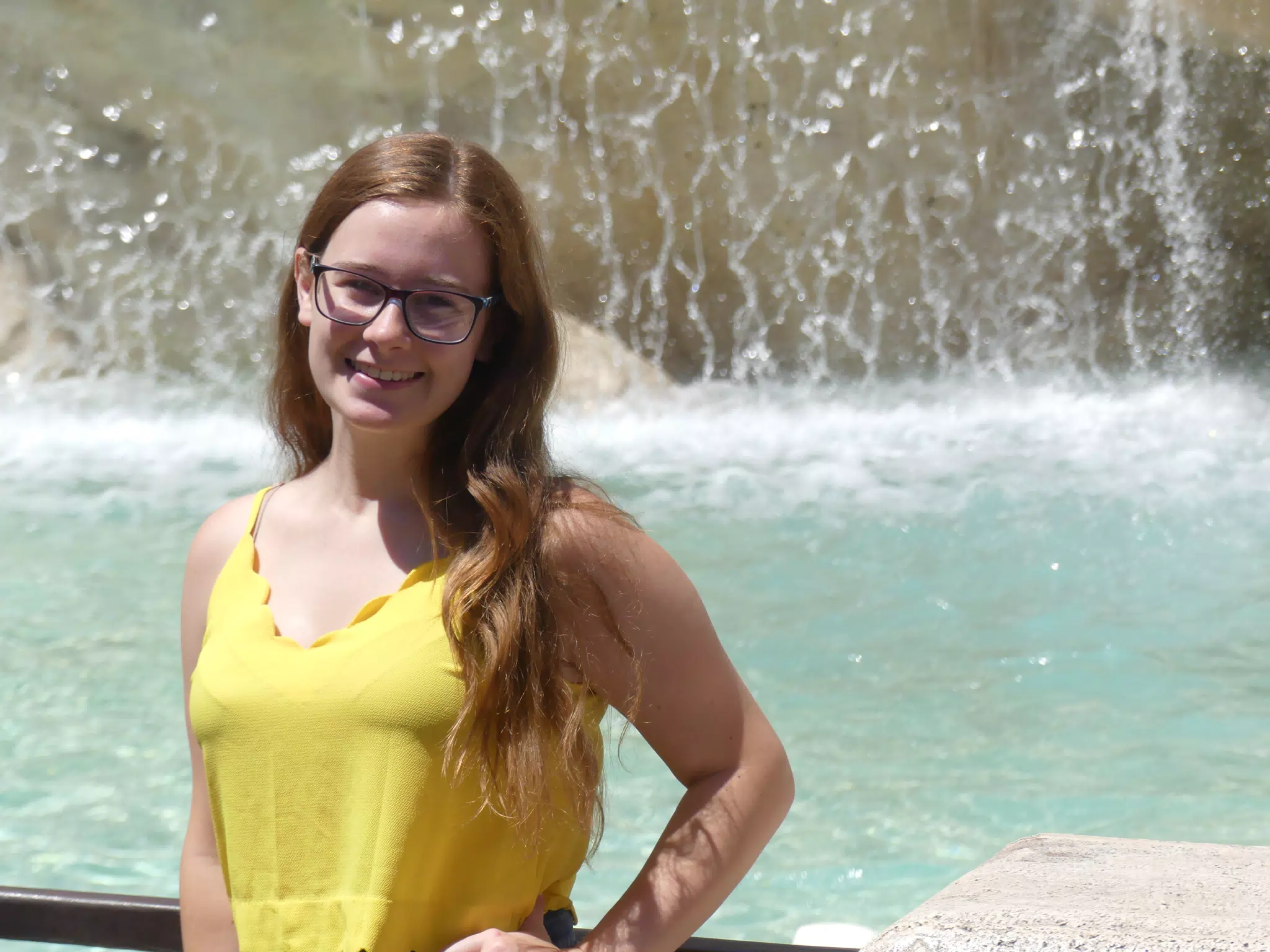 Madeline at Fountain