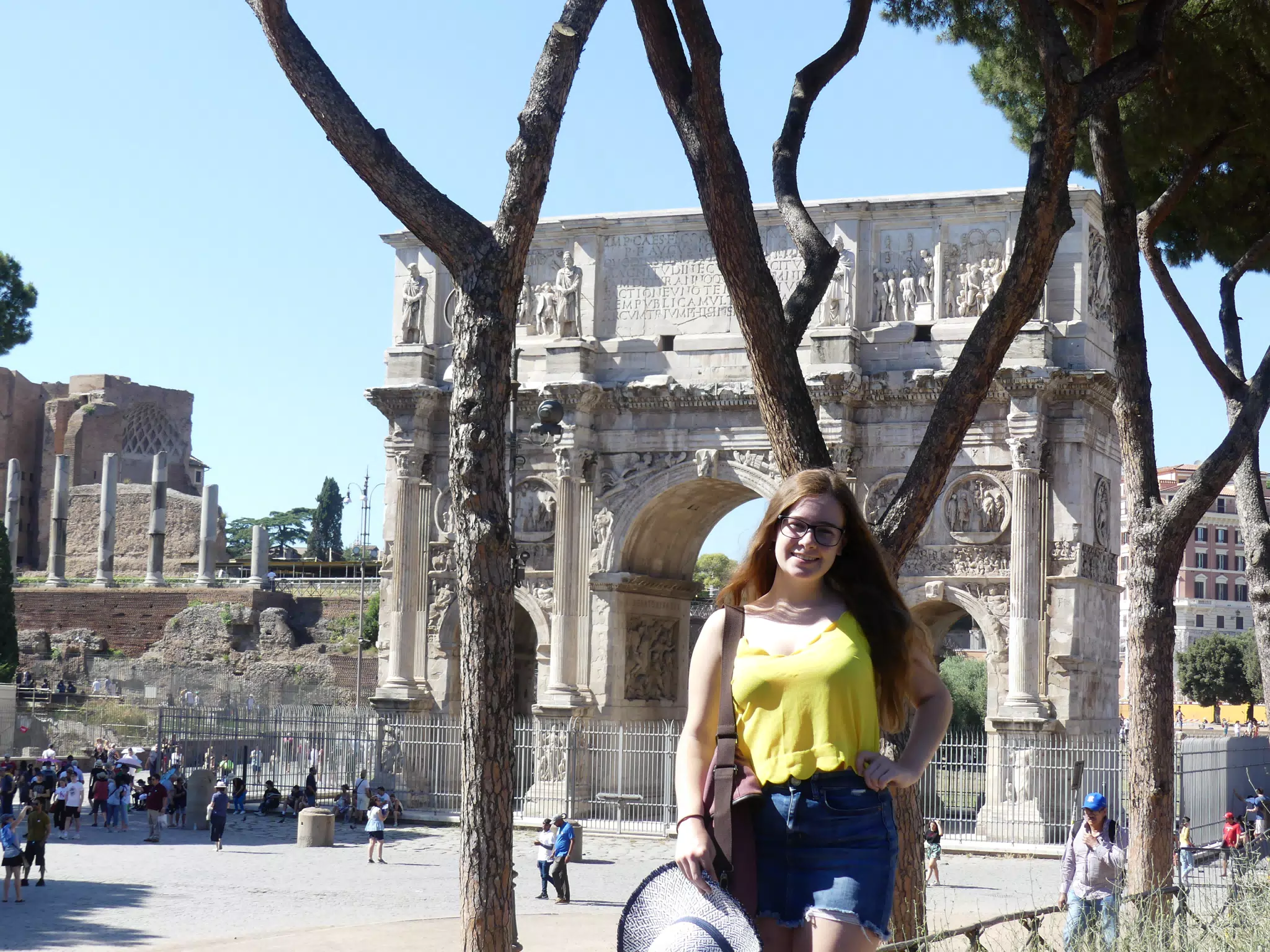 Madeline by the Arch in Rome