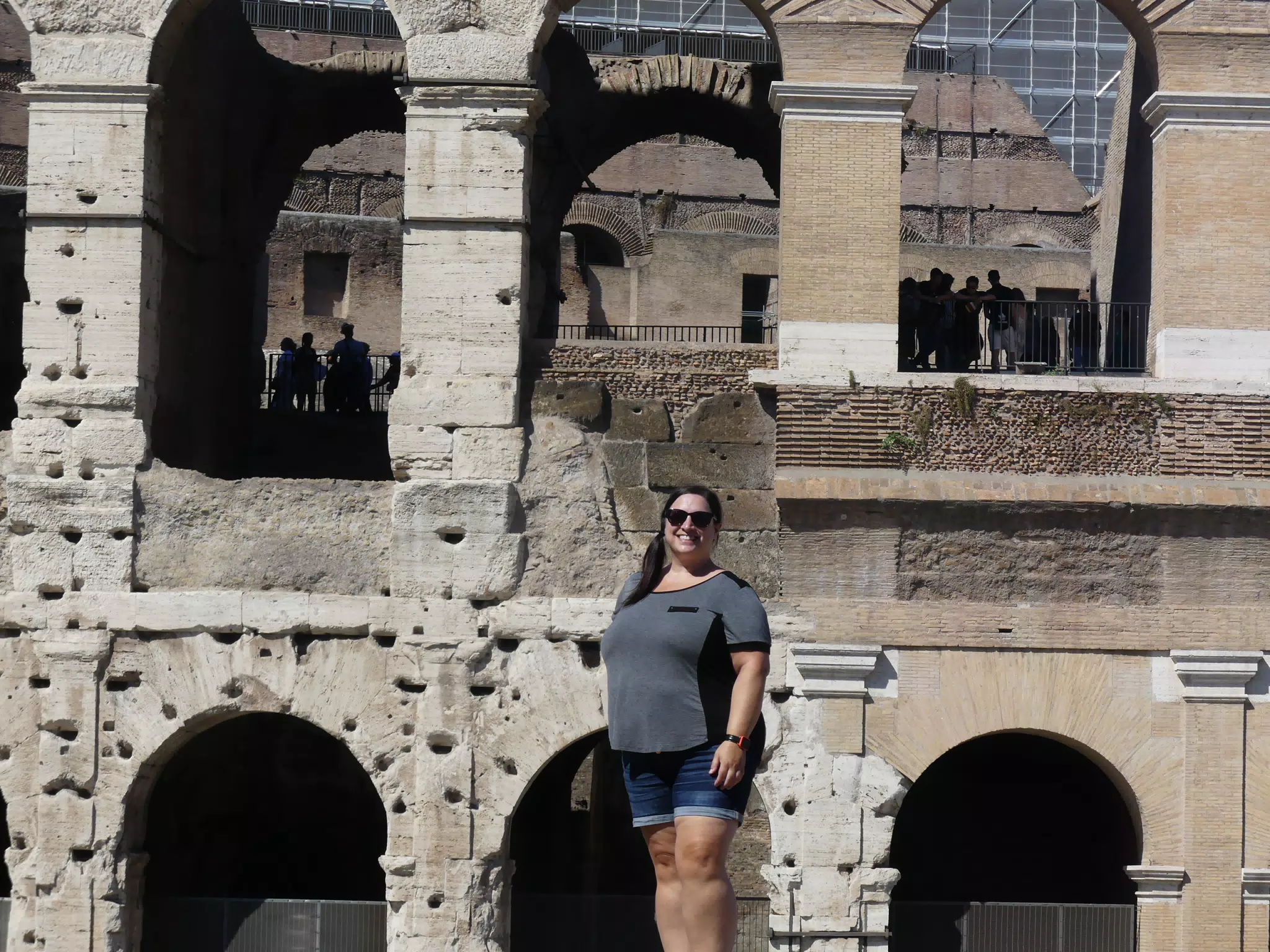 Dominica at the Colosseum in Rome