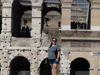 Dominica at the Colosseum in Rome