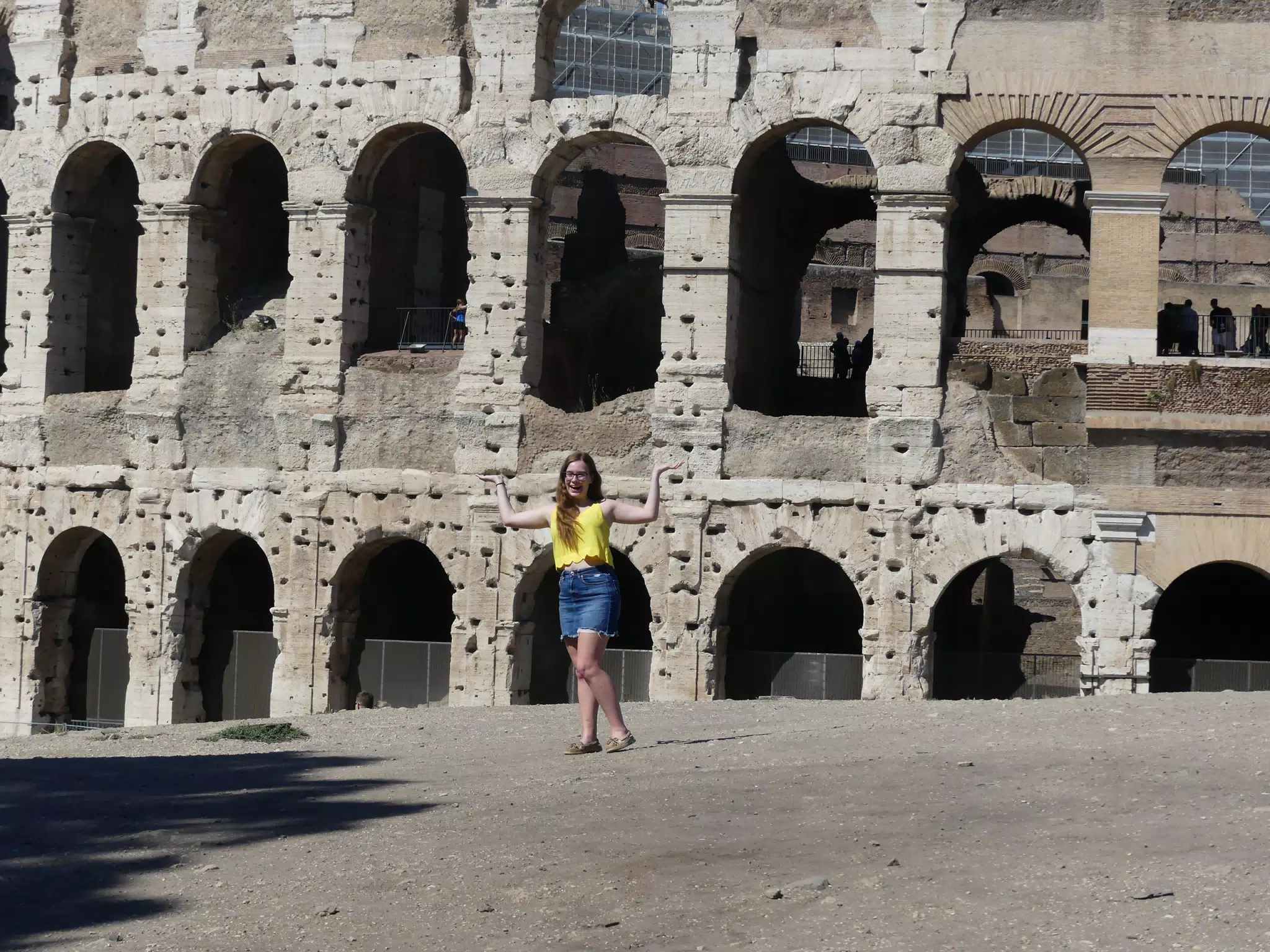 Madeline at the Colosseum