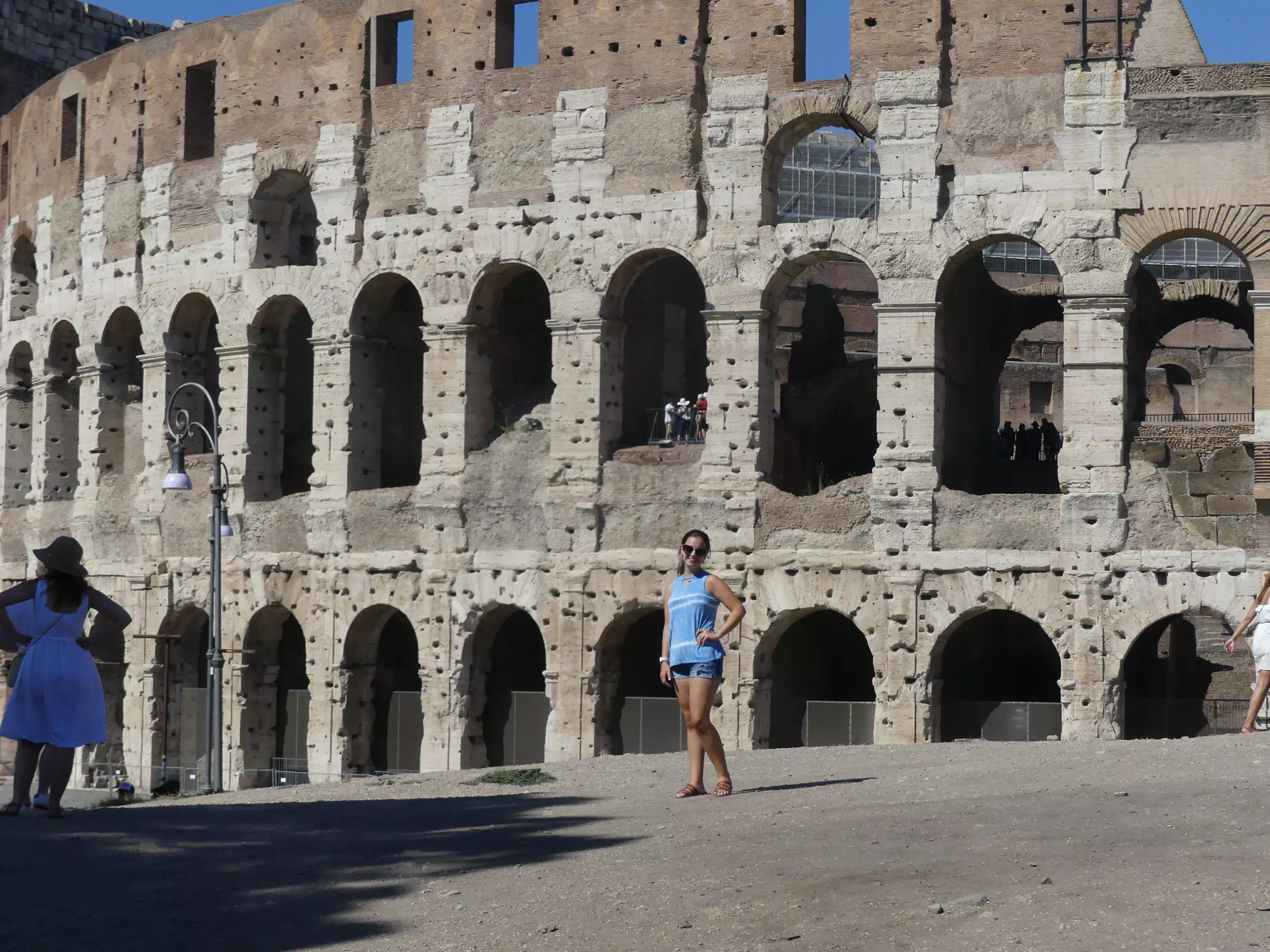 Emily at the Colosseum in Rome