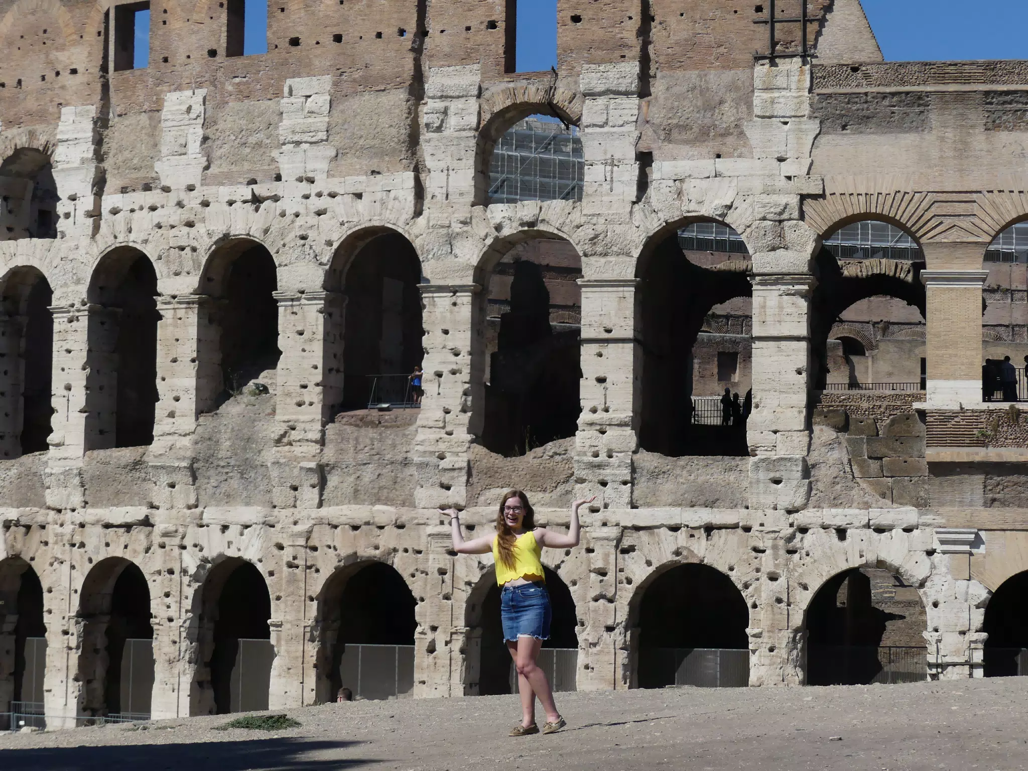 Madeline at the Colosseum