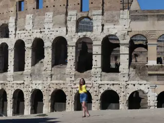 Madeline at the Colosseum