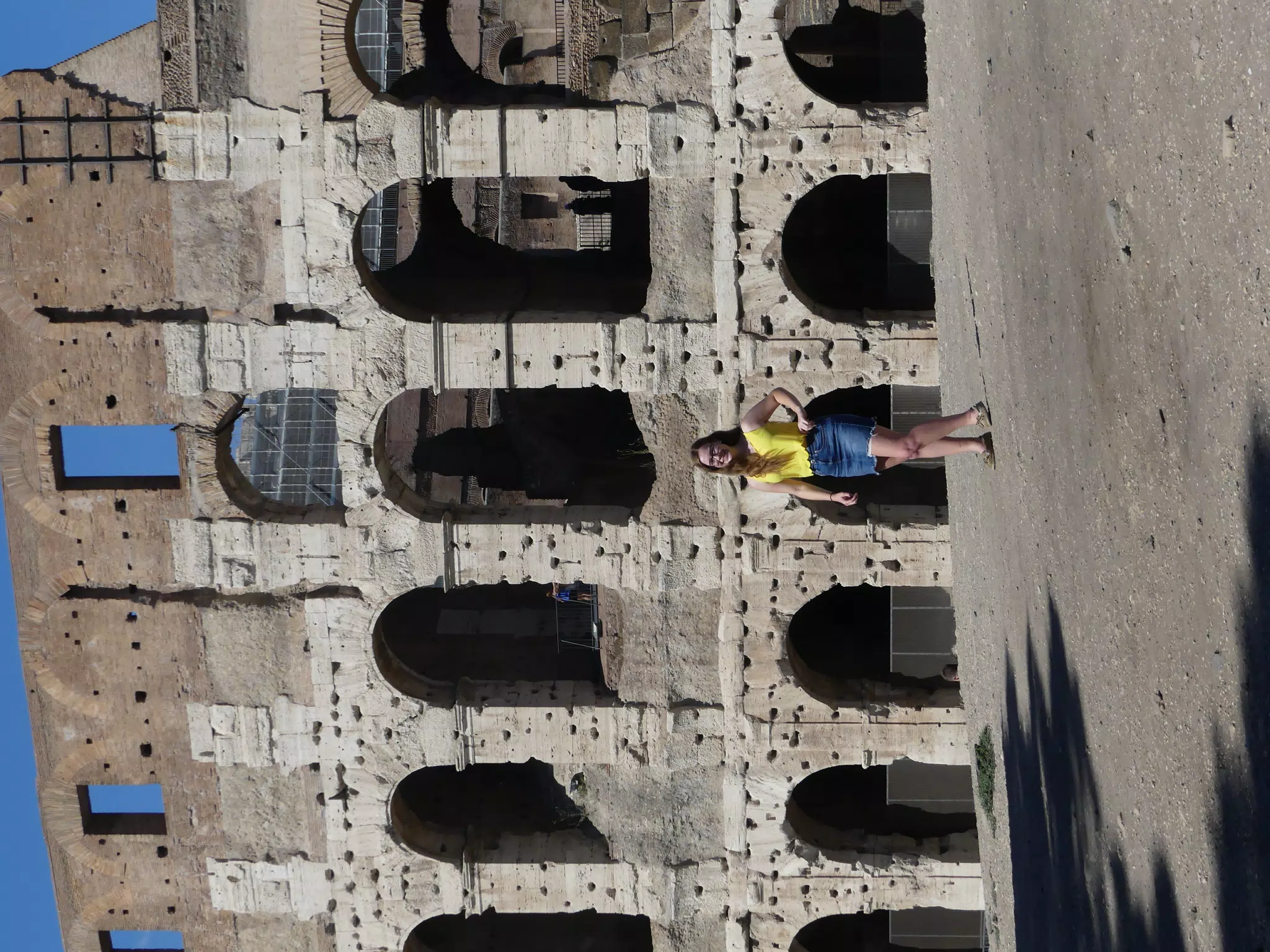 Madeline at the Colosseum