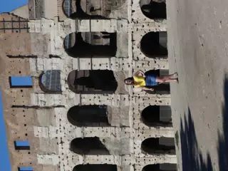 Madeline at the Colosseum