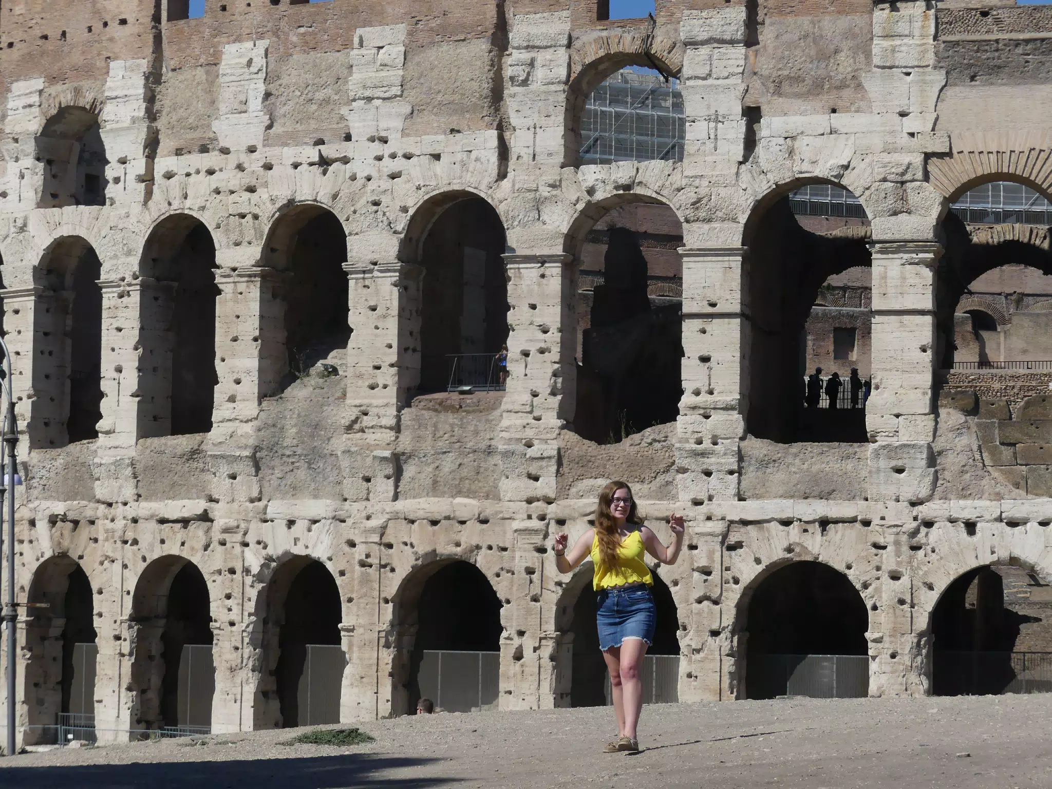 Madeline at the Colosseum