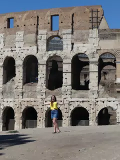 Madeline at the Colosseum