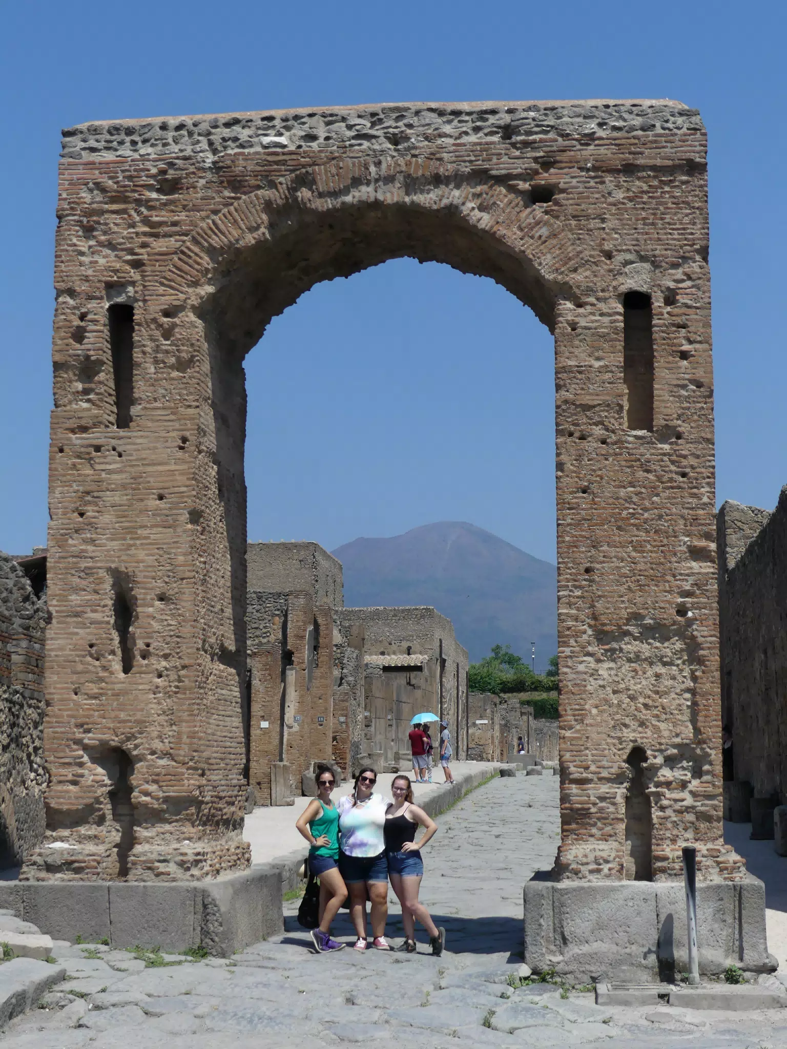 The Girls Under an Arch in Pompeii