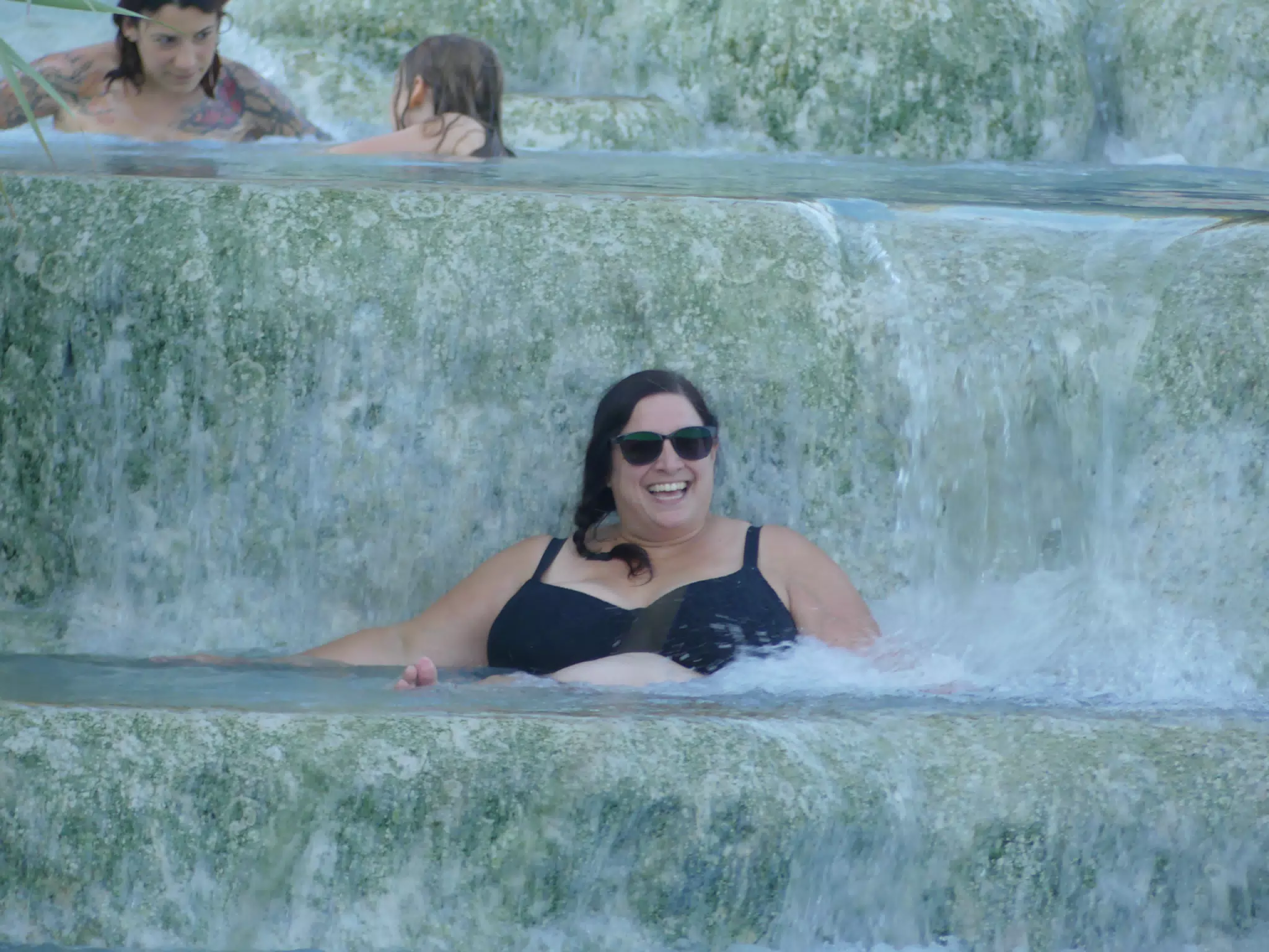 Dominica in the Waterfall at the Spa at Saturnia