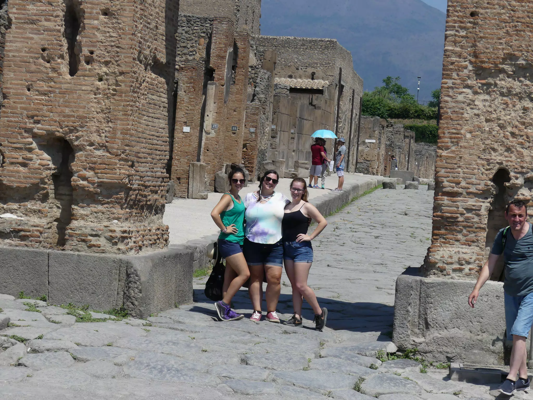 The Girls Posing in Pompeii