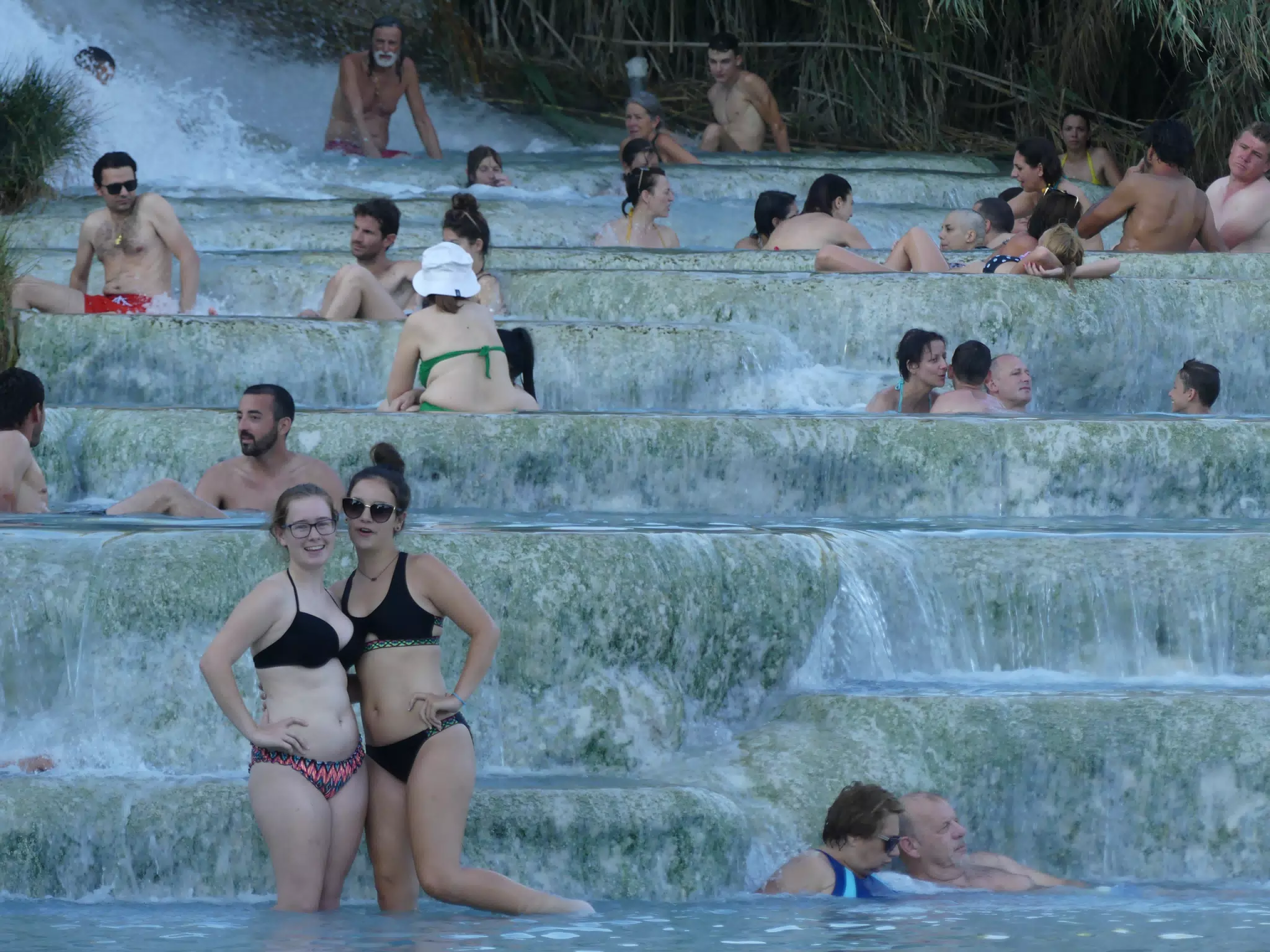 Sisters in the Spa at Saturnia