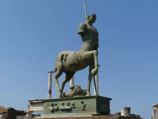 Centaur Statue in Pompeii
