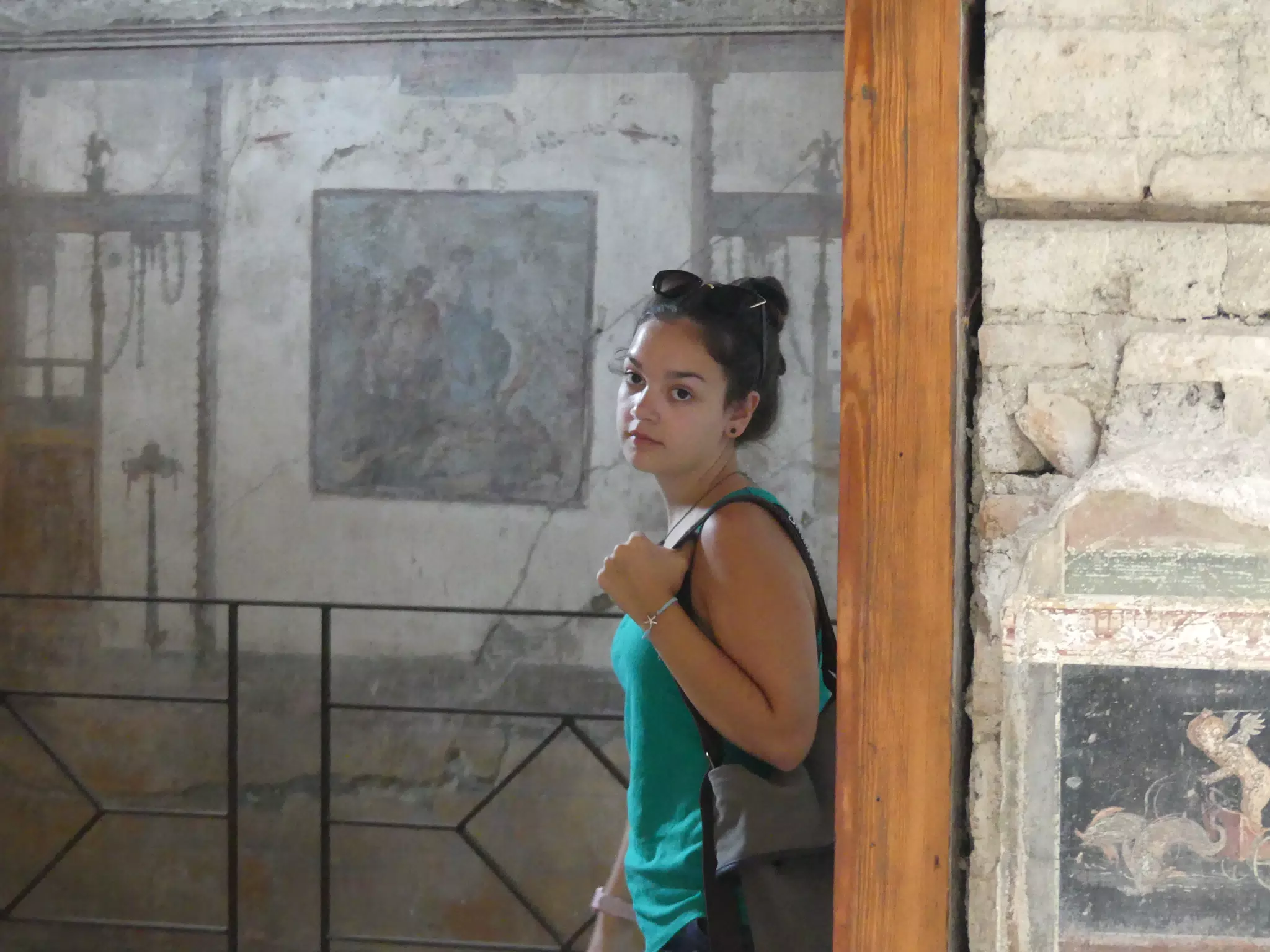 Emily Exploring Pompeii