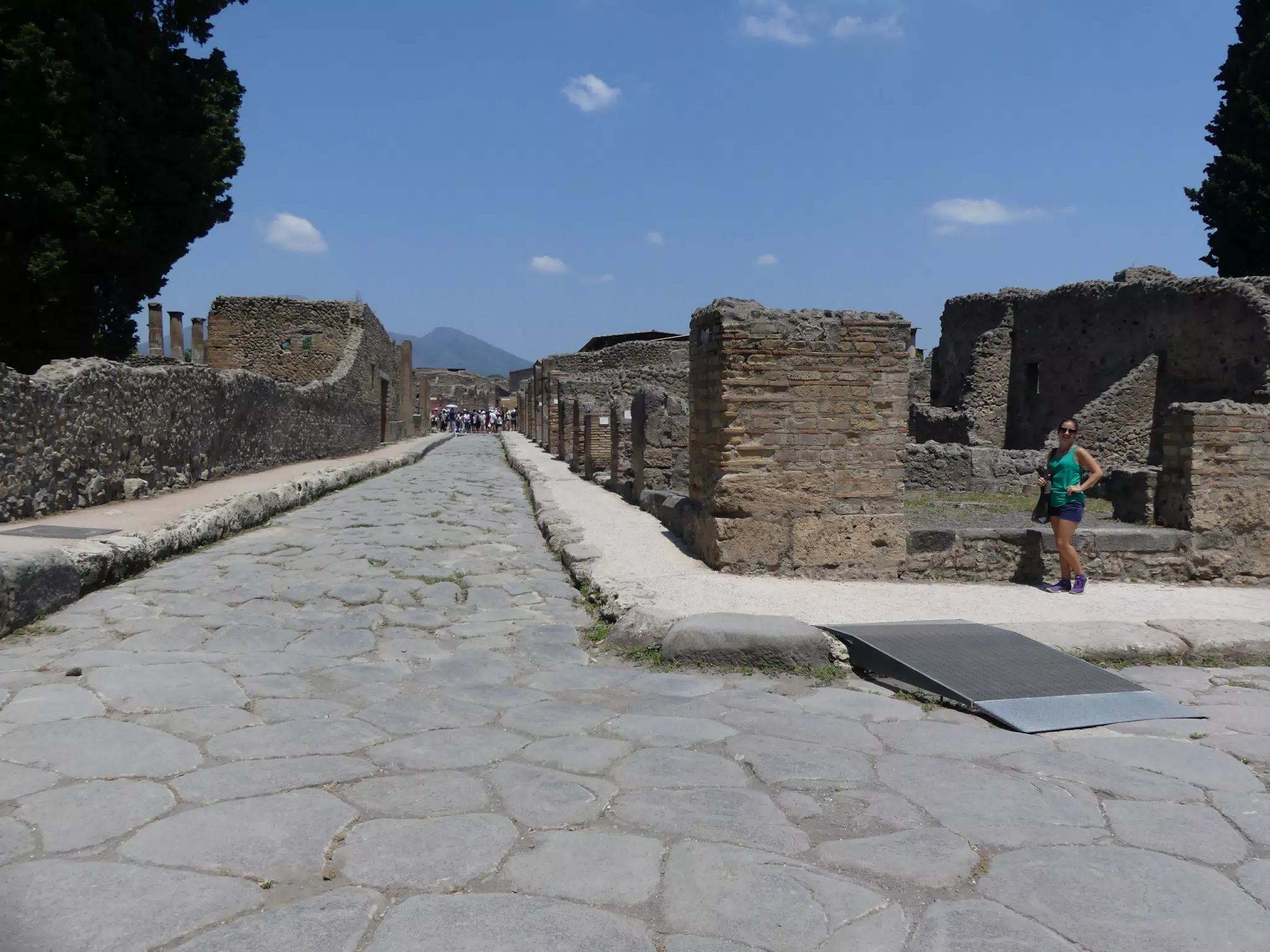 Street in Pompeii with Emily