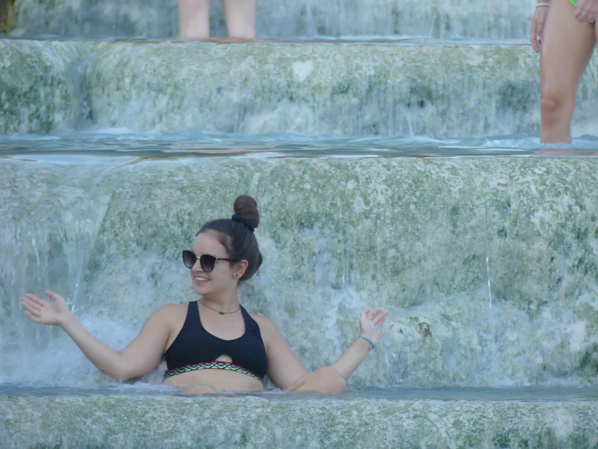 Emily in the Spa at Saturnia