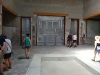 Emily Exploring Pompeii Interiors
