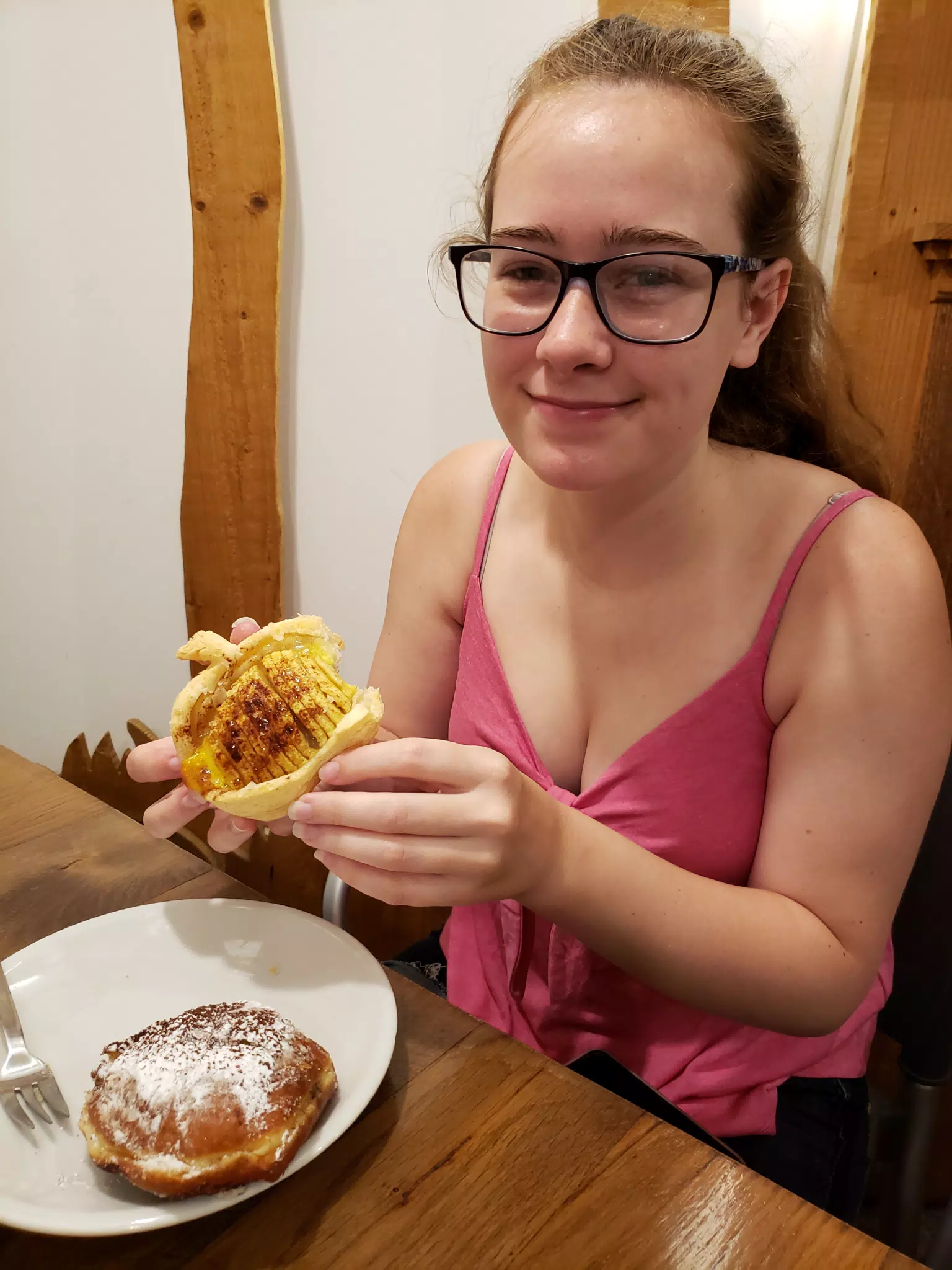 Madeline with Pastries in Orvieto