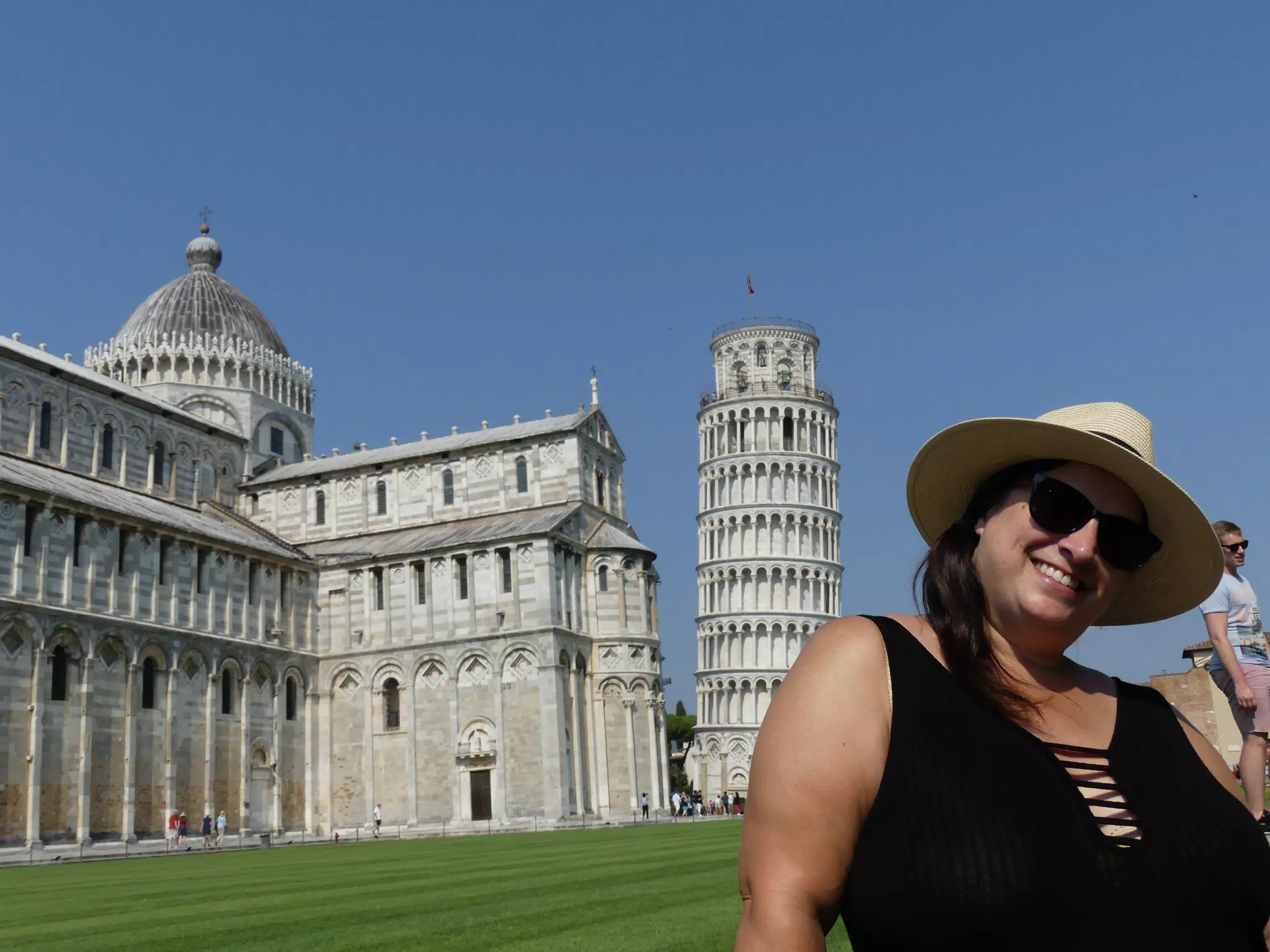 Dominica at the Leaning Tower of Pisa