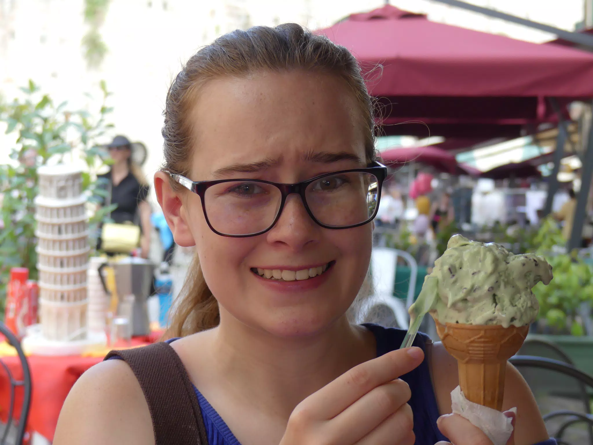 Madeline Overwhelmed with Ice Cream Melting