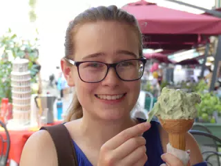 Madeline Eating Ice Cream